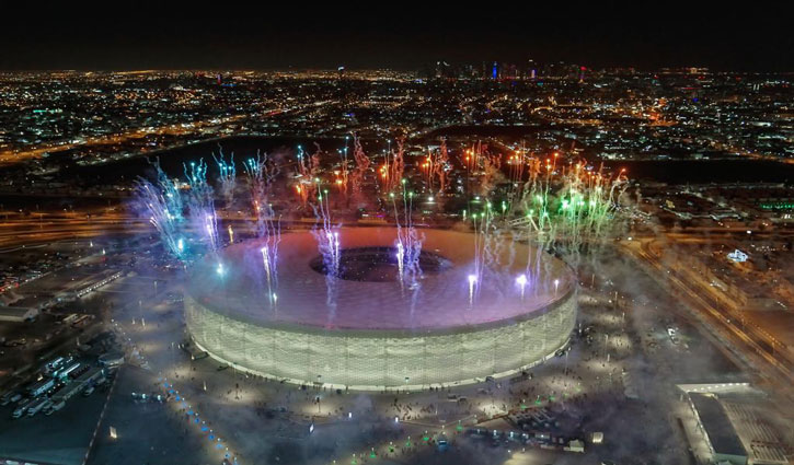 FIFA World Cup Qatar 2022 venue Al Thumana Stadium unveiled, Infantino calls it "artistic"