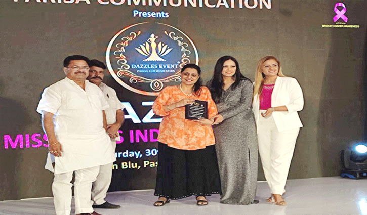 Journalist Deepti Angreesh honored on Daizel's platform for raising women's issues