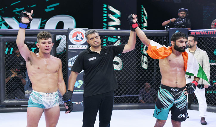 Sanjeet beat Dorde Stojanovic in MFN 9 Fight Night