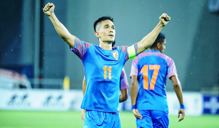 Sunil Chhetri bags 84th goal for India, draws level with legendary Ferenc Puskas in list of top-scorers