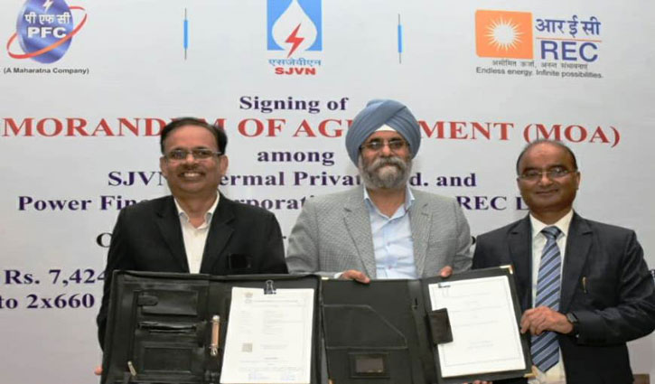SJVN Thermal signs loan agreement with PFC and REC