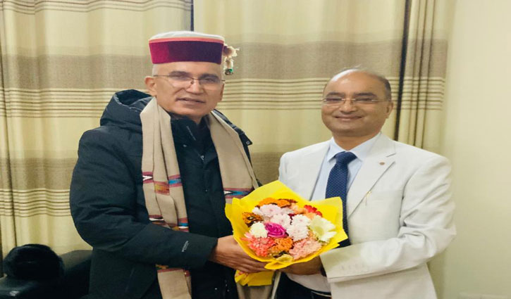Shri Nandan Lal Sharma, CMD, SJVN pays courtesy call on Deputy Prime Minister of Nepal and Indian Ambassador