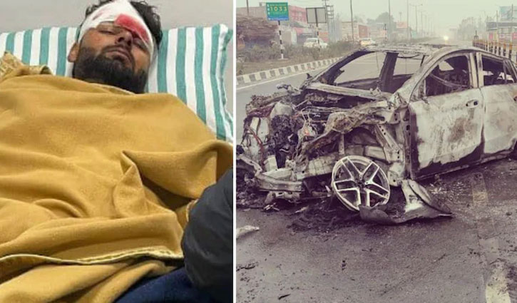 Rishabh Pant injured in car accident on Delhi-Dehradun Highway
