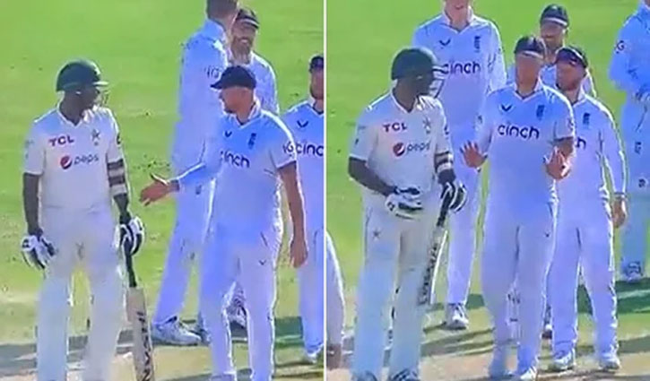 Pakistan batsman refuses to 'handshake' with Stokes