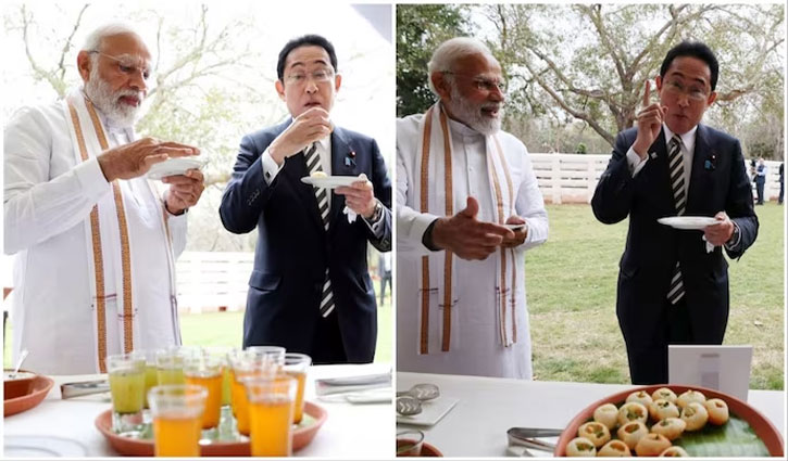 PM Modi and Kishida bonding over Golgappa in Delhi