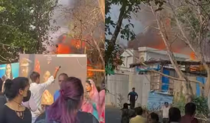 Massive fire on TV serial set in Mumbai Film City, no casualties reported