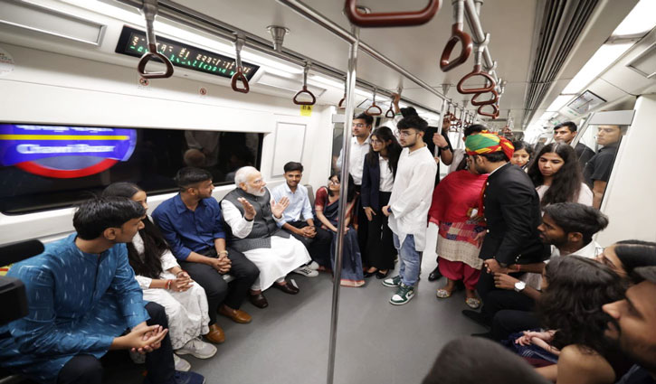 From OTT series to reel: PM Modi's interaction with students in Delhi Metro