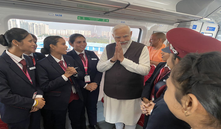 PM Modi inaugurates Delhi-Meerut rapid rail corridor, flags off 1st RapidX train