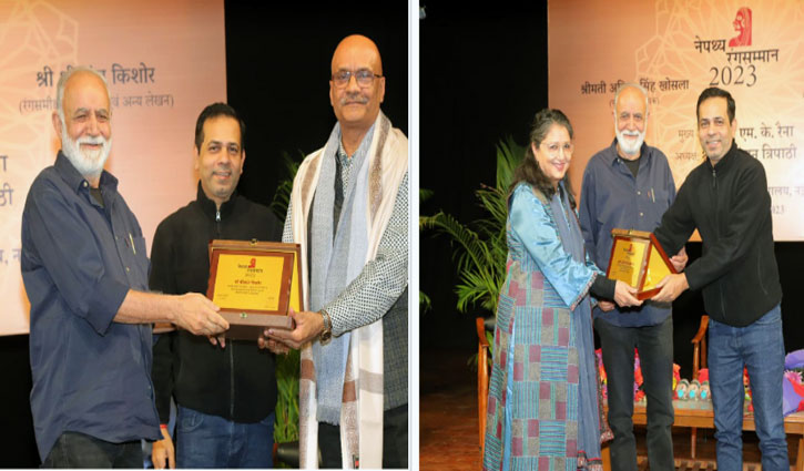 Anila Singh and Shrikant Kishore were honored with 'Mailorang Nepathya Rangsamman'