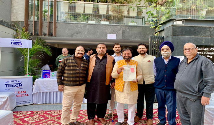 Health check-up camp organized, experts from Tirath Ram Shah Hospital examined