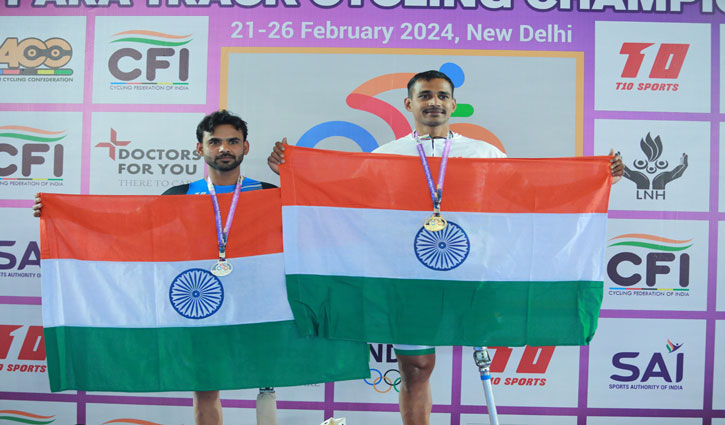 Asian Track Cycling Championships: Indian team performed well, won 2 gold, 1 silver and 1 bronze medal on the second day.