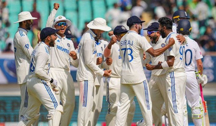 Rajkot Test: With the help of Jadeja's five wickets, India defeated England by 434 runs, 2-1 lead in the series.