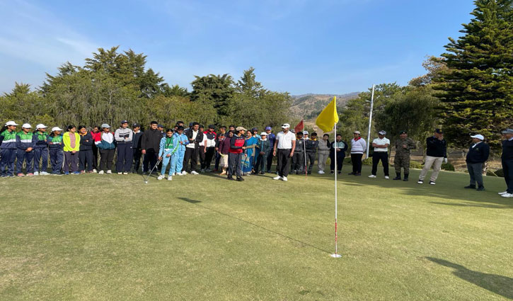 Golf camp organized for the first time for school children in the picturesque hills of Uttarakhand