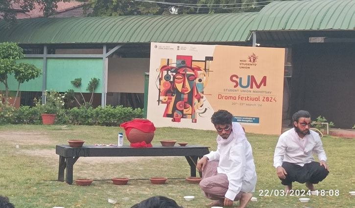 The play "Kala Jal" staged on World Water Day