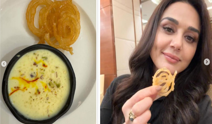 Actress Preity Zinta posted photo with Jalebi and Rabri, fans gave funny reactions