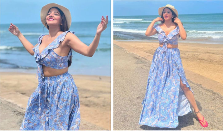 Actress Monalisa shared a picture in beach wear, fans said she set her on fire