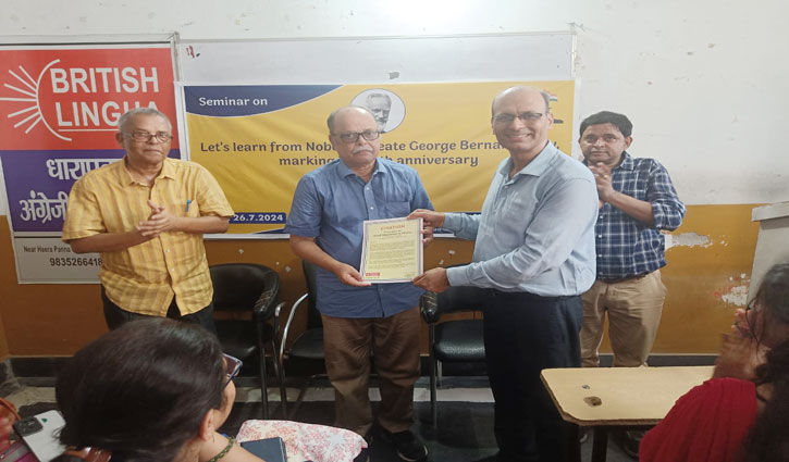 Seminar on 'Let's Learn from Nobel Laureate George Bernard Shaw' organised in British Lingua