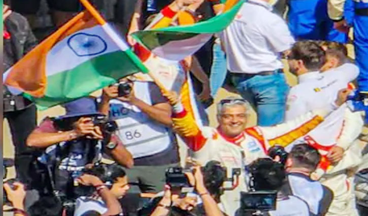 Ajith Kumar made a strong comeback in the Dubai 24H car race, finishing third