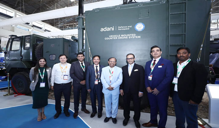 Aero India 2025: Adani and DRDO jointly introduce vehicle-mounted counter-drone system