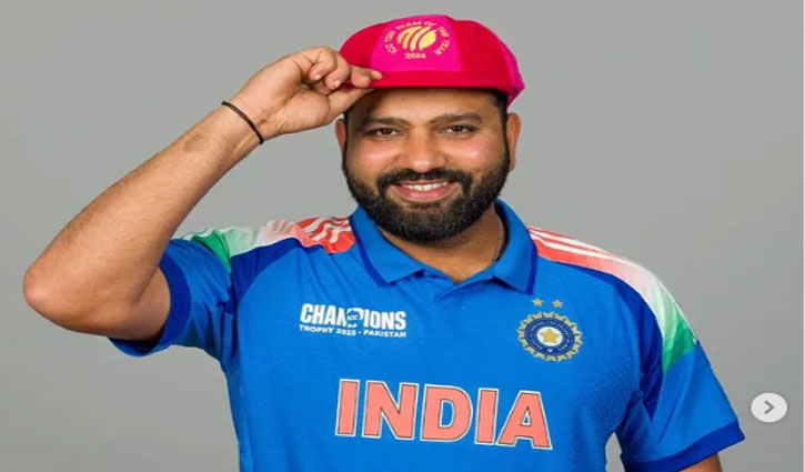 Pakistan's name on Indian team's new jersey for ICC Champions Trophy 2025