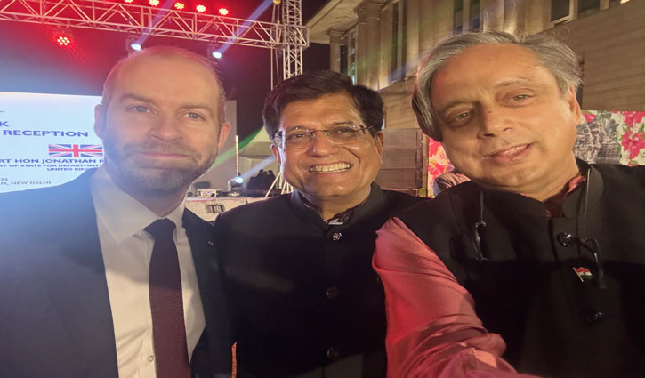 Amid tussle with Congress leadership, Shashi Tharoor shared a photo with BJP leader Piyush Goyal, raising questions about his future