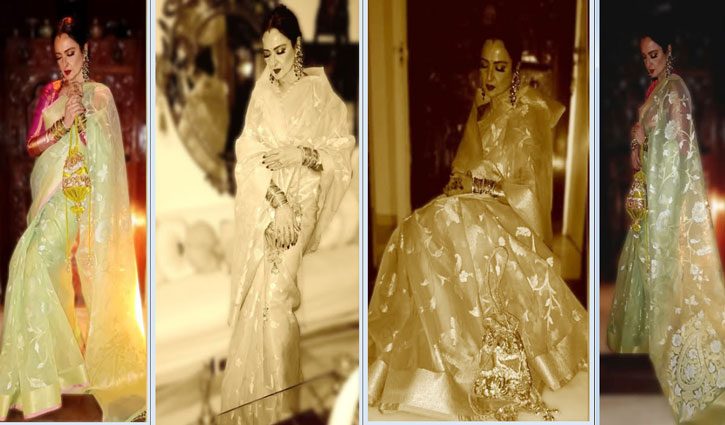 Rekha's royal look in Banarasi saree, Manish Malhotra said, 'There is always a 'Rekha'