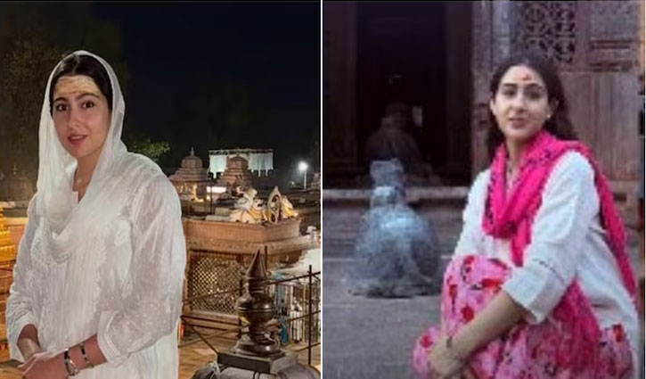 Sara Ali Khan visits Chandramouleshwara temple in Karnataka