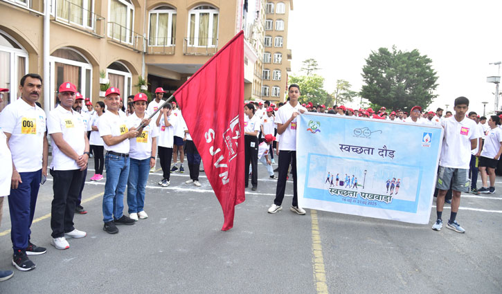 SJVN organized a mini marathon, gave the message of 'Drug Free India-Healthy India' and 'Cleanliness'