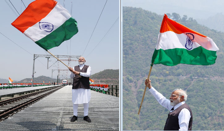Inaugurating the world's tallest railway bridge 'Chenab Bridge' in Jammu and Kashmir, PM Modi said, Pakistan has attacked humanity