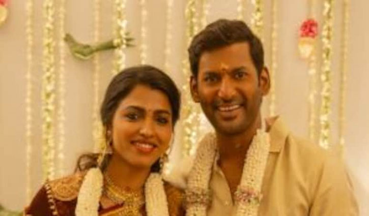 Vishal and Sai Dhanshika's engagement pictures surfaced, will get married on August 29