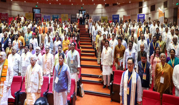 BJP's mock poll drill before the Vice-Presidential election: MPs were given training on the voting process