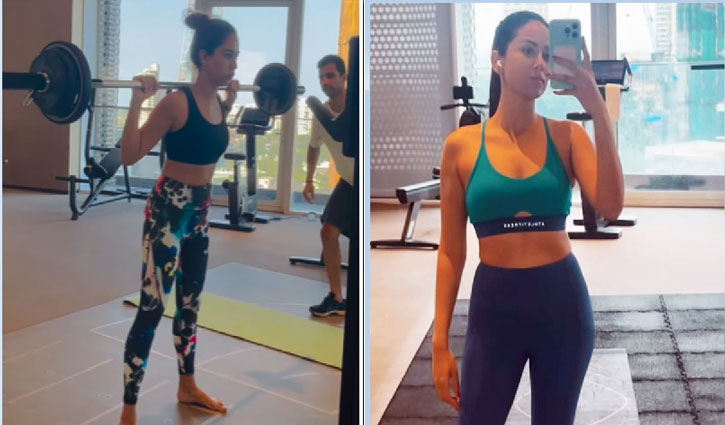 Shahid Kapoor's wife Mira Rajput says 'morning blues bye' after sweating it out in the gym!