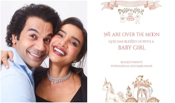 Rajkummar Rao and Patralekhaa welcome a baby girl on their fourth wedding anniversary