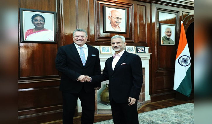 India-EU Relations: External Affairs Minister Jaishankar meets European Commissioner Maros Sefcovic in New Delhi