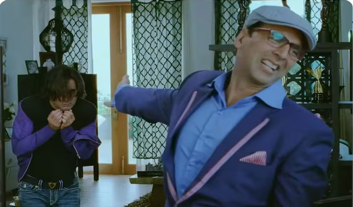 Akshay Kumar's hilarious reaction to Akshaye Khanna's performance in 'Dhruvandhar' has gone viral