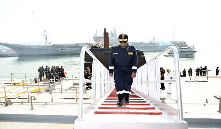 President Droupadi Murmu undertook a sea sortie on board the submarine INS Vaghsir and appreciated the operational readiness of the Navy