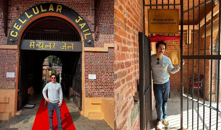 Randeep Hooda returns to Cellular Jail, reliving memories associated with his journey for 'Swatantrya Veer Savarkar'.