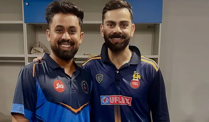 Vishal Jaiswal created a memorable moment by dismissing Virat Kohli and got his autograph on the match ball