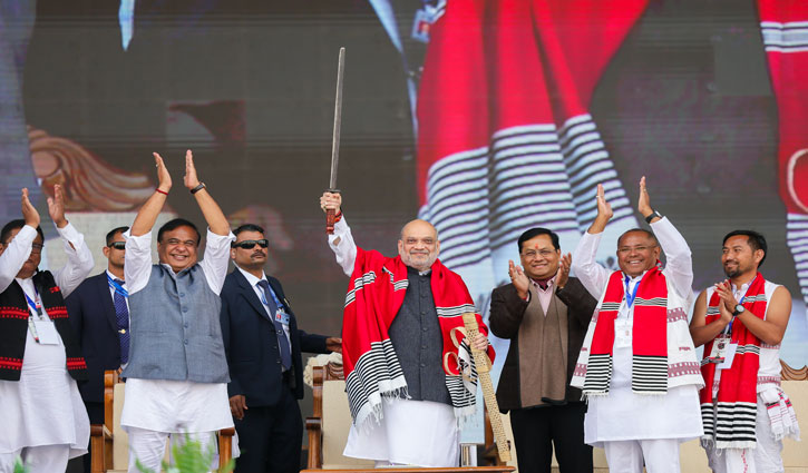 The responsibility of freeing Assam from illegal immigrants lies with the Mising community: Amit Shah