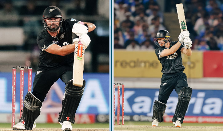 Daryl Mitchell's explosive century helped New Zealand defeat India in Rajkot, leveling the series at 1-1.