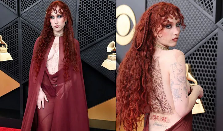 Chappell Roan defended her nearly naked Grammys outfit.