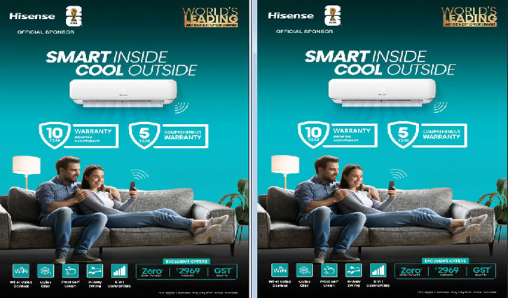 Hisense Launches New Generation Air Conditioners with Inverter Technology and Smart Connectivity in India.