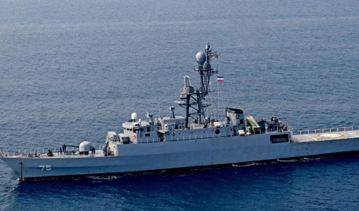 Iranian warship sinks off Sri Lankan coast, several feared dead; US claims submarine attack