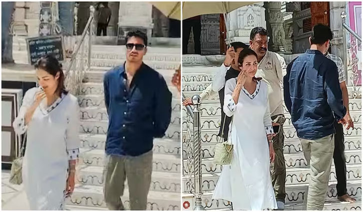 Malaika Arora visited a Jain temple in Rajasthan with her alleged boyfriend, Harsh.