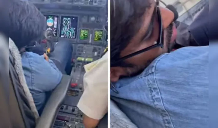Ajit Pawar's son shares video of VSR Ventures owner sleeping in cockpit