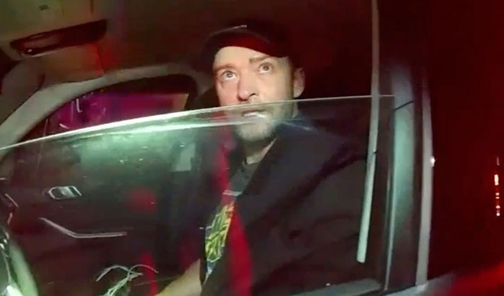 Singer Justin Timberlake's 2024 arrest bodycam footage released
