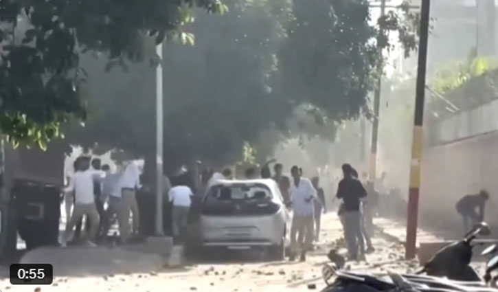 Noida Violence: Turmoil at Workers' Protest, 350 Arrested; Labor Minister Anil Rajbhar Calls It a 'Pre-planned Conspiracy'