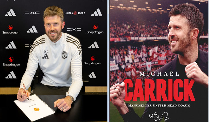 Michael Carrick will be Manchester United's new manager.