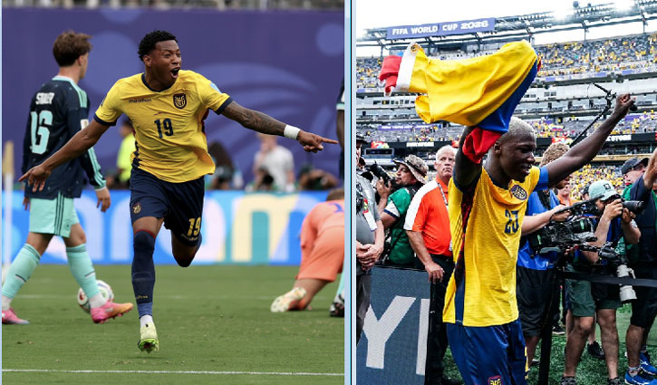 Ecuador pulls off a major upset, defeating Germany 2-1 to secure a spot in the knockout stage.