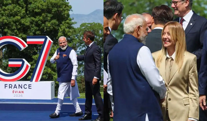PM Modi described the exchange of views with Meloni and Macron during the G7 as encouraging